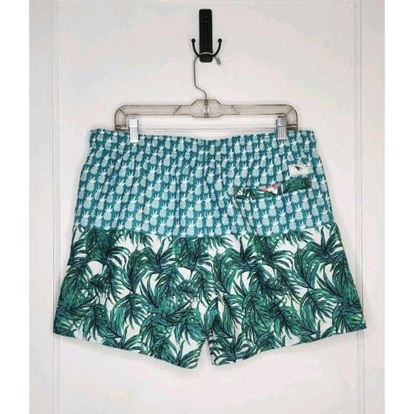 Size 5 / XL (Waist 35") Ted Baker Pineapple Tropical Leaves Swim Trunks - Picture 2 of 5